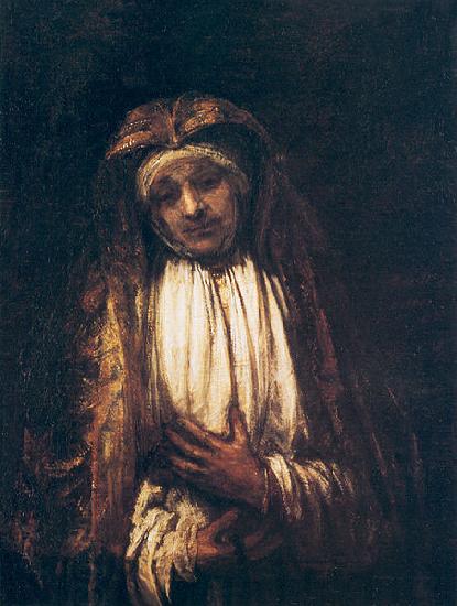 REMBRANDT Harmenszoon van Rijn The Virgin of Sorrow oil painting picture